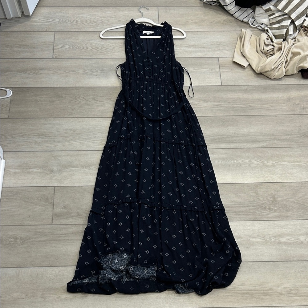 Gilli Dark Blue Patterned Dress